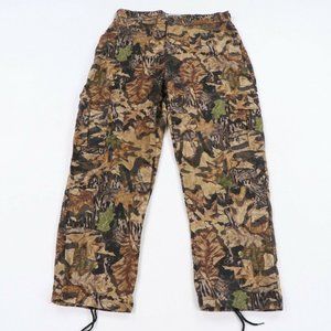 Vtg 90s Jerzees Outdoors Mossy Forest Cargo Pants